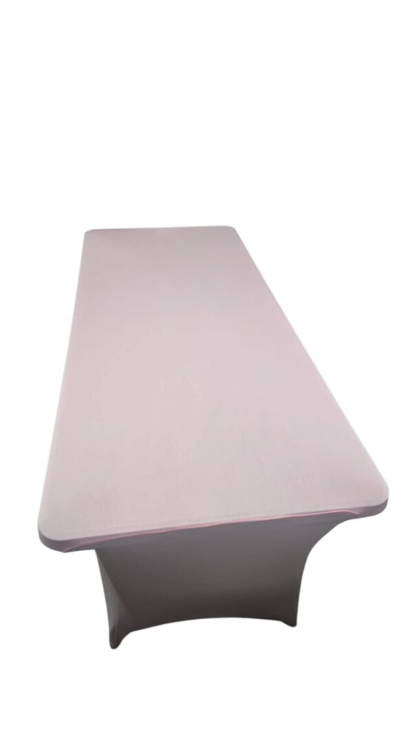 te huur tafel rokken roze 180x70