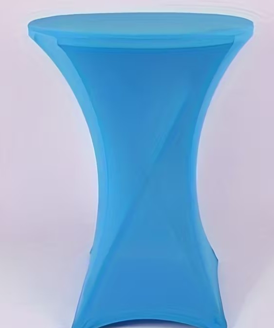 te huur tafel rokken blauw sta tafels
