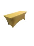 te huur tafel rokken goud 180x70