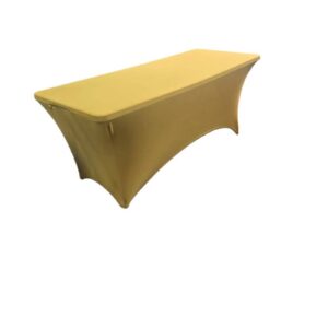 te huur tafel rokken goud 180x70