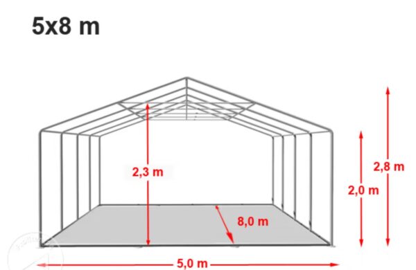 te huur partytent 5x8