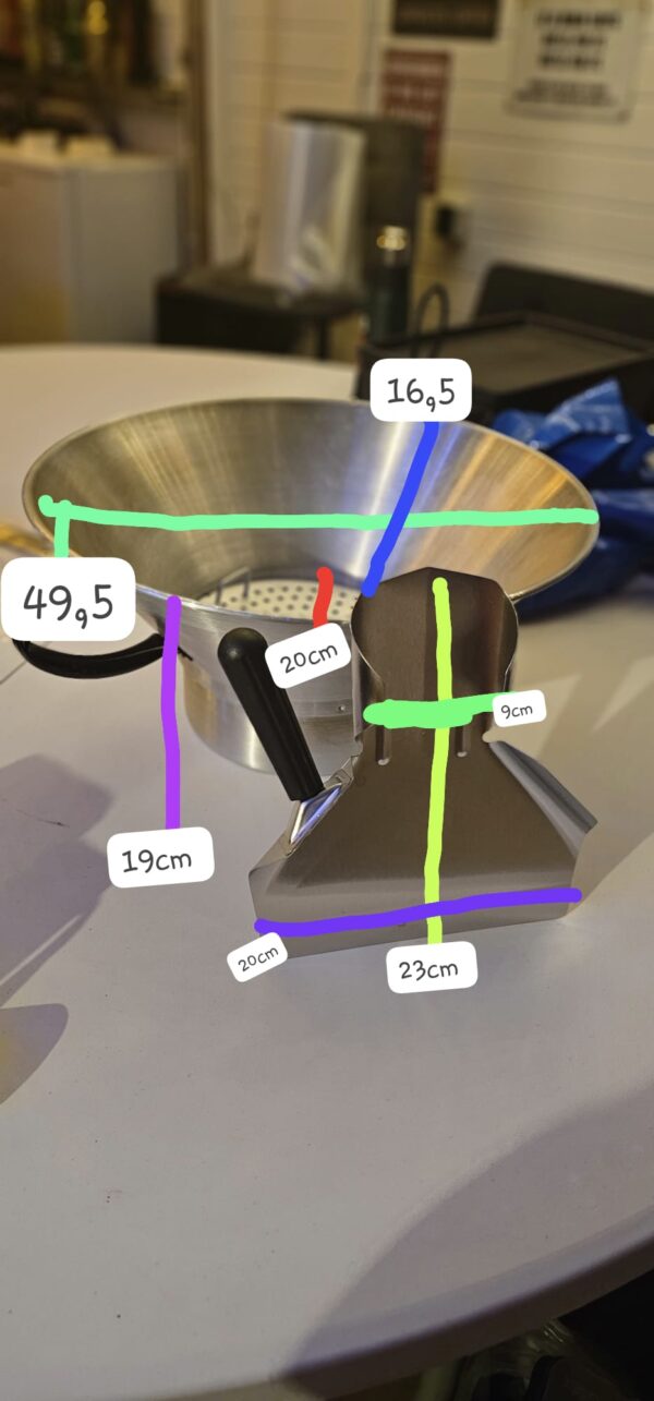 te huur friet uitlekbak met schep