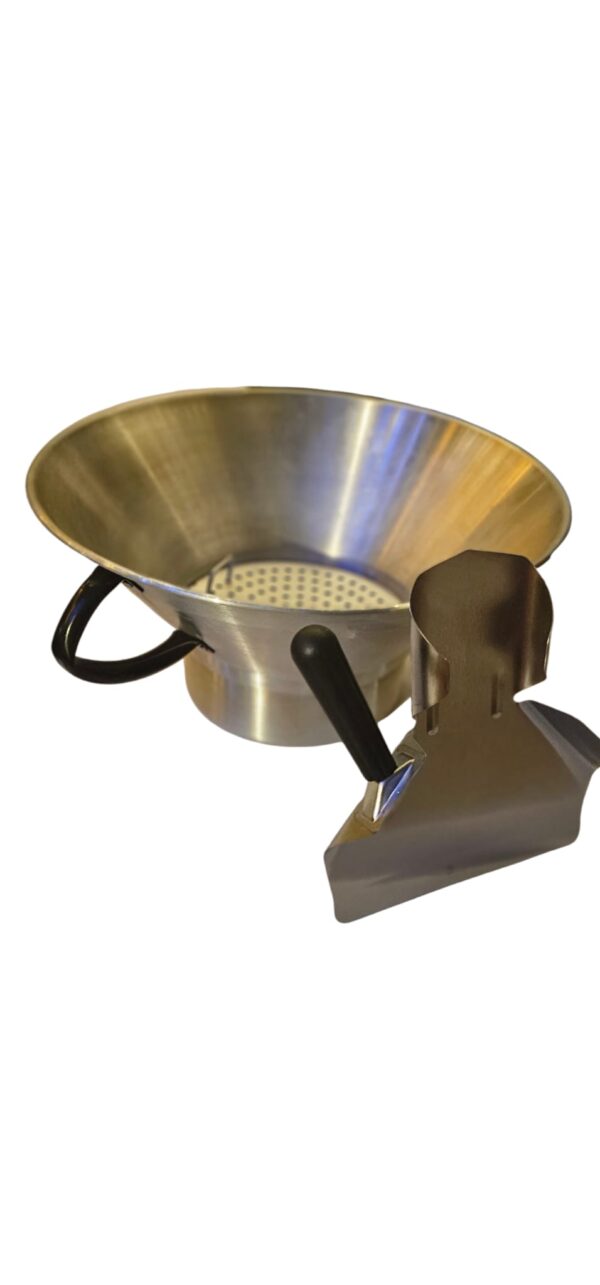 te huur friet uitlekbak met schep