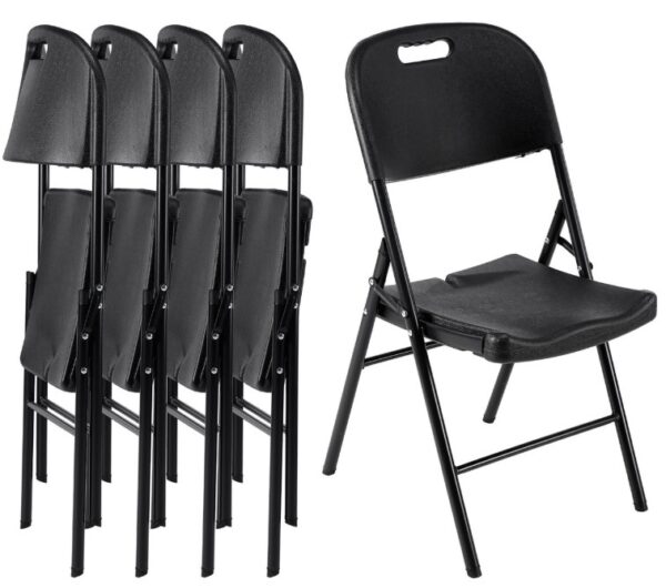 te huur klapstoel 2 zwart
