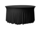 te huur tafelrokken 150cm rond zwart los