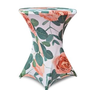 te huur tafelrokken sta tafels bloemen print 1