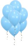 te koop: licht blauw ballonnen