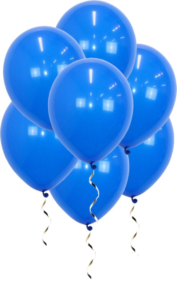 te koop: donker blauwe ballonnen