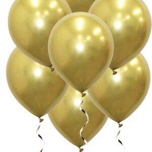 te koop: crome goud ballonnen