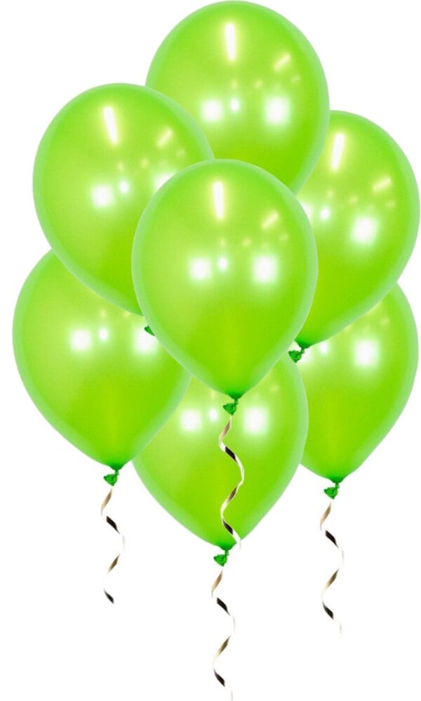 te koop: groen metallic ballonnen