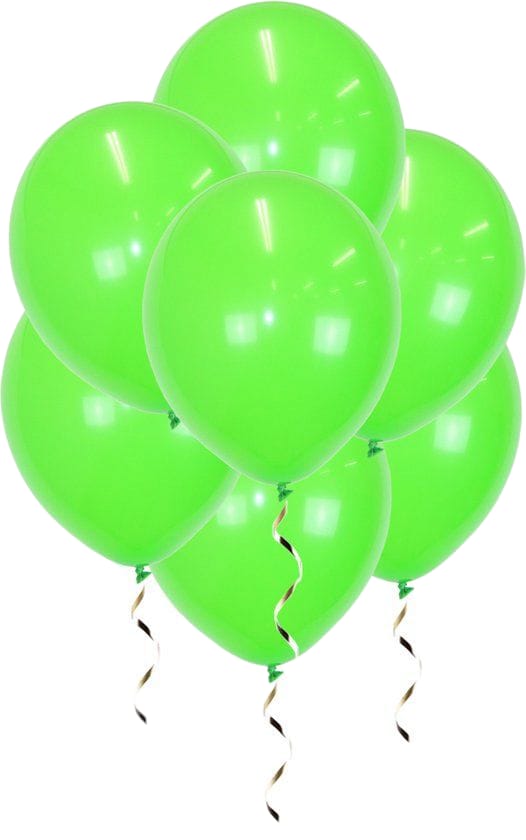 te koop: licht groen ballonnen