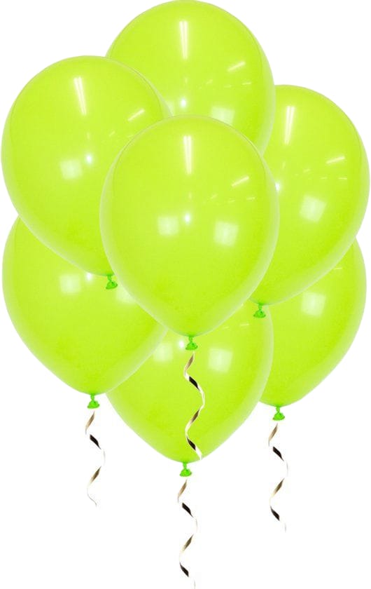 te koop: lime groen ballonnen