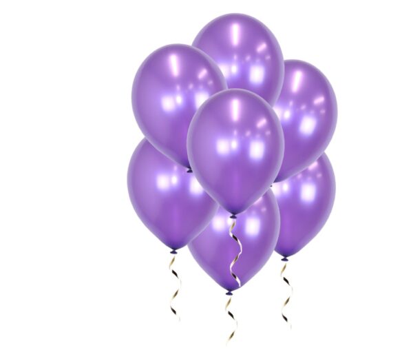 te koop: metallic paars ballonnen