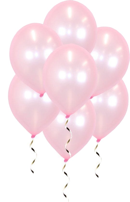 te koop: roze metallic ballonnen