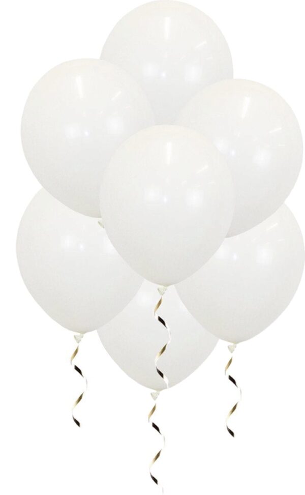 te koop: witte ballonnen